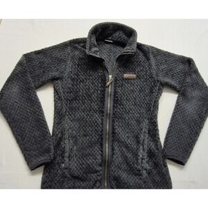 Columbia Jacket Women's Gray Fire Side II Sherpa Full Zip Fleece Jacket sz. Sm